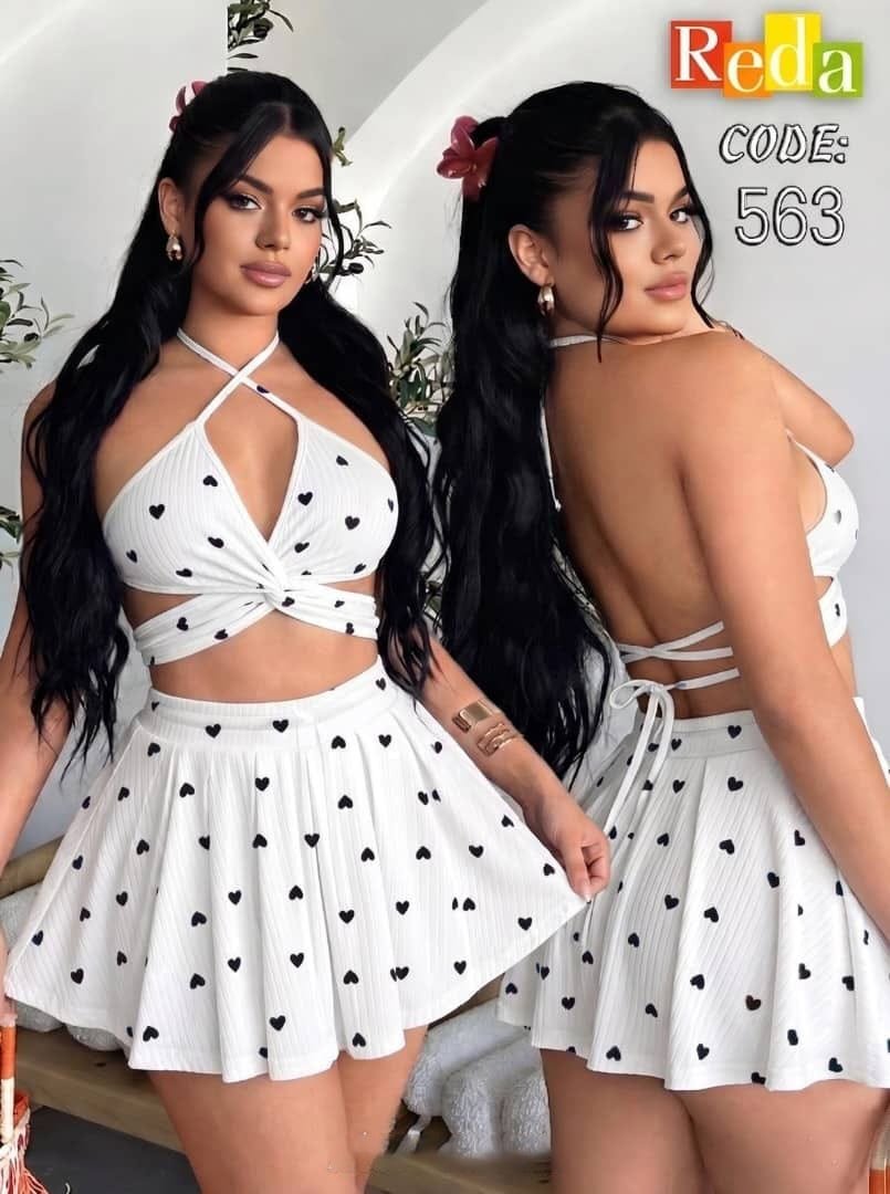 reda 563 ابيض منقط اسود reda563 - الصورة 1